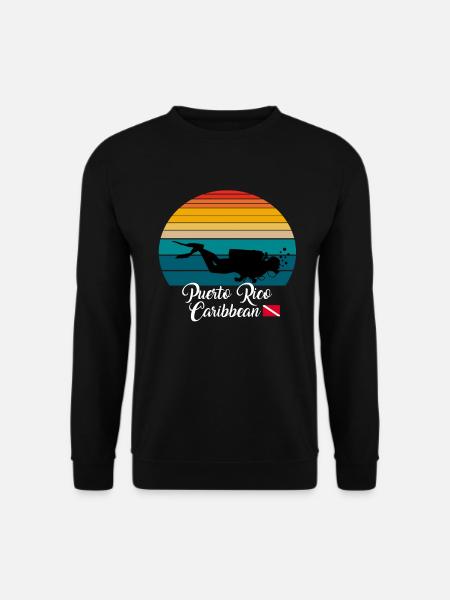 Puerto Rico Caribbean Diving - Unisex Sweatshirt - black
