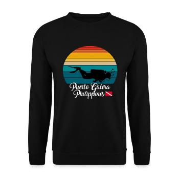 Puerto Galera Philippines Plongée - Sweat-shirt Unisexe - noir - Devant - Alina (178cm) & Michal (187cm)
