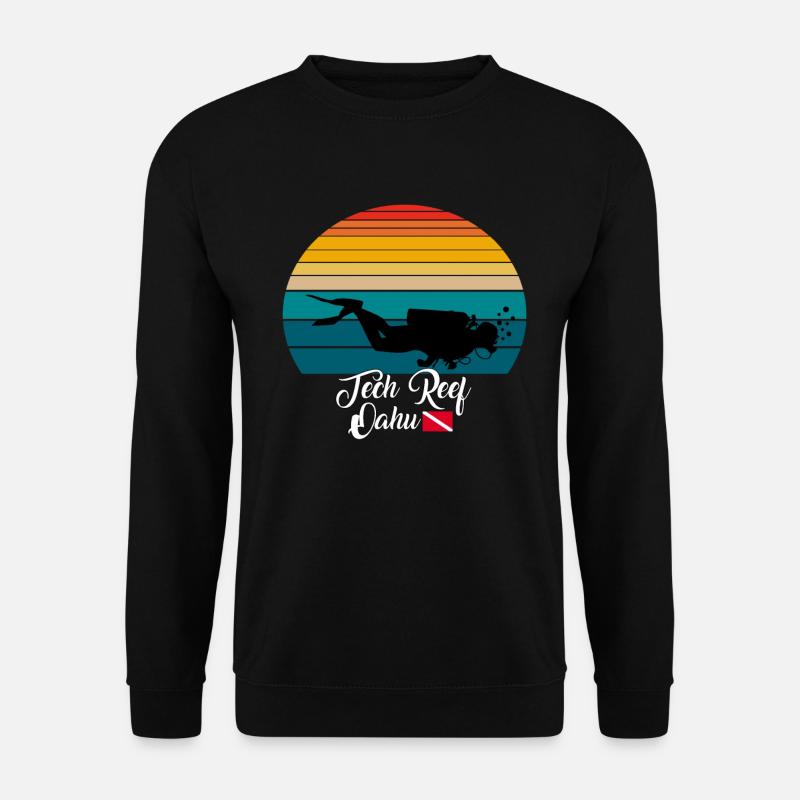 Tech Reef Oahu Diving - Unisex Pullover - Schwarz