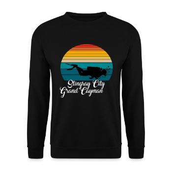 Stingray City Grand Cayman Plongée - Sweat-shirt Unisexe - noir - Devant - Alina (178cm) & Michal (187cm)