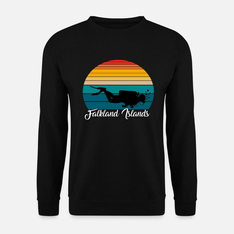 Malouines Plongée Sous-Marine Cadeau - Sweat-shirt Unisexe - noir