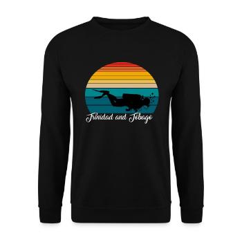 Trinidad et Tobago Plongée sous-marine Poison - Sweat-shirt Unisexe - noir - Devant - Alina (178cm) & Michal (187cm)
