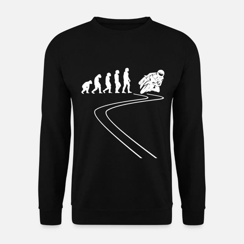 Motocycliste Moto Cyclomoteur Evolution Moto - Sweat-shirt Unisexe - noir