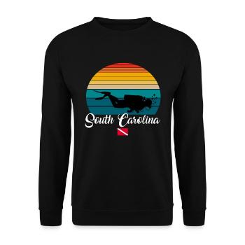 South Carolina Scuba Diving Poison - Unisex Sweatshirt - black - Front - Alina (178cm) & Michal (187cm)