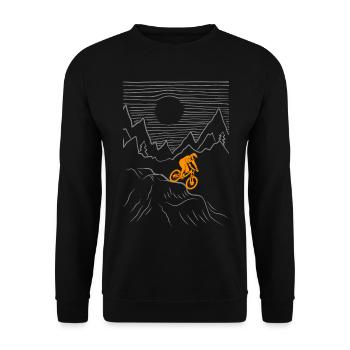 VTT VTT VTT Accessoires de vélo VTT - Sweat-shirt Unisexe - noir - Devant - Alina (178cm) & Michal (187cm)