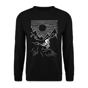 VTT VTT VTT Accessoires de vélo VTT - Sweat-shirt Unisexe - noir - Devant - Alina (178cm) & Michal (187cm)