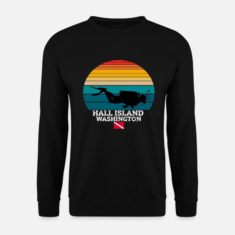Hall Island US Island Diving - Unisex Sweatshirt - black