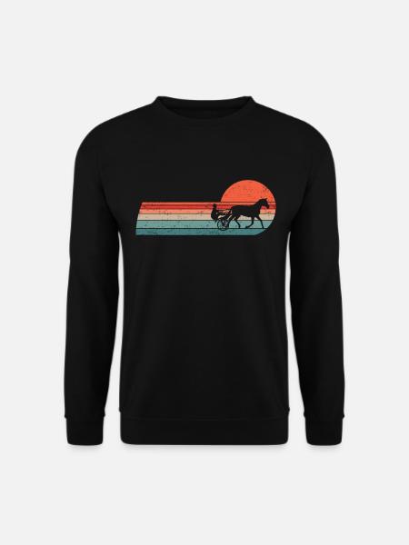 Trabrennpferd Trabrennsport Pferdesport Pferde - Unisex Pullover - Schwarz