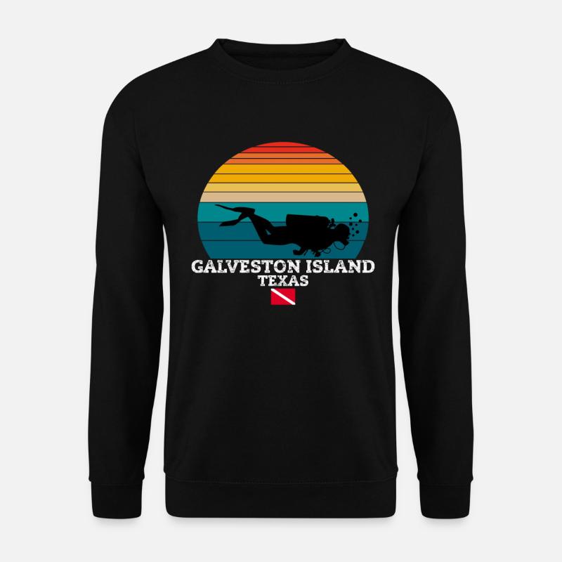 Galveston Island US Island Diving - Unisex Sweatshirt - black