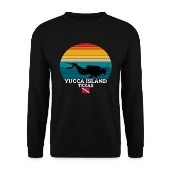 Yucca Island US Island Diving - Unisex Sweatshirt - black - Front - Alina (178cm) & Michal (187cm)