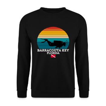 Barracouta Key US Island Diving - Unisex Pullover - Schwarz - Vorne - Alina (178cm) & Michal (187cm)