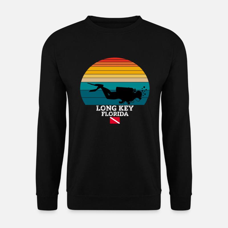 Long Key US Island Diving - Unisex Pullover - Schwarz