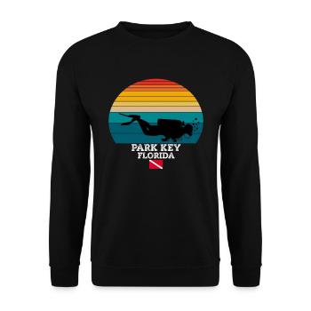 Park Key US Island Diving - Unisex Pullover - Schwarz - Vorne - Alina (178cm) & Michal (187cm)