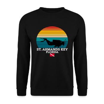 St. Armands Key US Island Plongée - Sweat-shirt Unisexe - noir - Devant - Alina (178cm) & Michal (187cm)