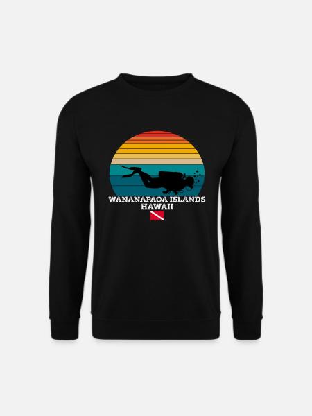 Wananapaoa Islands US Island Diving - Unisex Sweatshirt - black