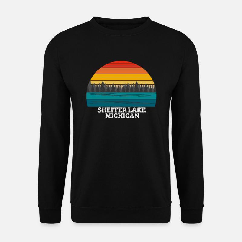 Sheffer Lake Michigan - Unisex Pullover - Schwarz