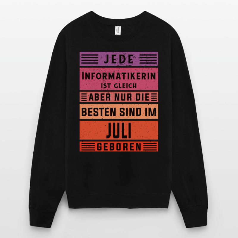 Programmierer Geburtstag Juli geboren Unisex Pullover