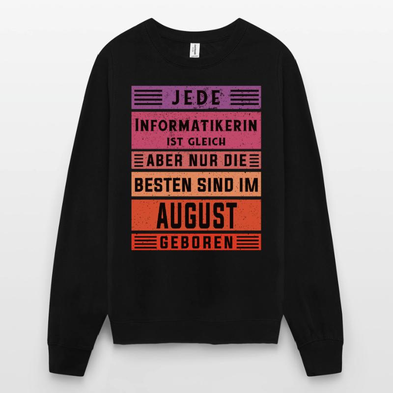 Programmierer Geburtstag August geboren Unisex Pullover