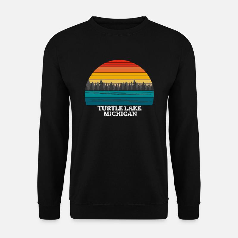 Turtle Lake Michigan - Unisex Pullover - Schwarz