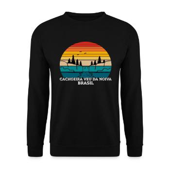 Cachoeira Veu da Noiva Brasil - Unisex Sweatshirt - black - Front - Alina (178cm) & Michal (187cm)