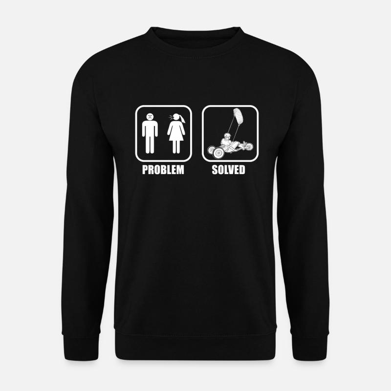 Beach Kite Windracer Land Kite Kite Beach Sailor - Sweat-shirt Unisexe - noir