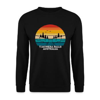 Tjaynera Falls Australie - Sweat-shirt Unisexe - noir - Devant - Alina (178cm) & Michal (187cm)
