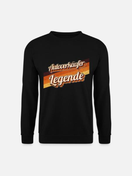 Autohändler Geburtstag als Legende geboren - Unisex Pullover - Schwarz