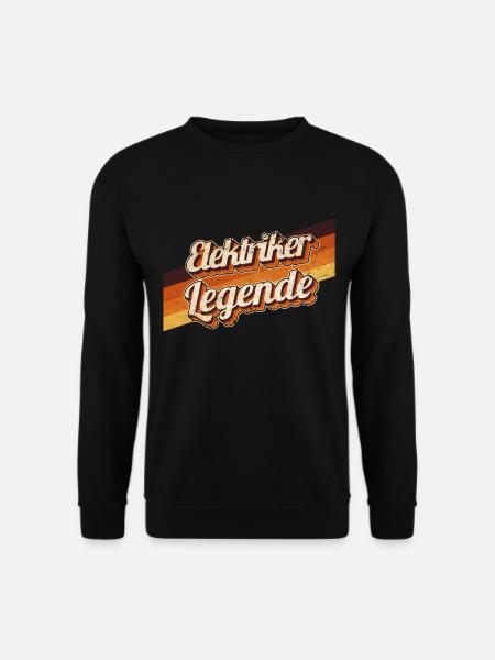 Handwerker Geburtstag als Legende geboren - Unisex Pullover - Schwarz