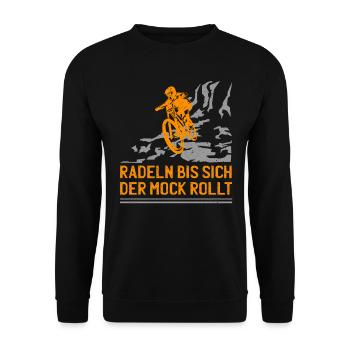 Mountainbiker Mountain Bikes BMX MTB Mountainbike - Unisex Pullover - Schwarz - Vorne - Alina (178cm) & Michal (187cm)