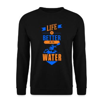 KAYAKS CANOE RAFTING BOAT Kayaking KAYAK - Unisex Sweatshirt - black - Front - Alina (178cm) & Michal (187cm)