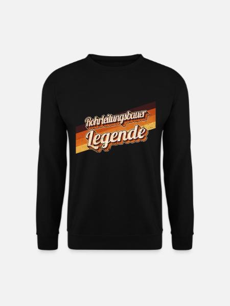 Rohrverleger Geburtstag Legende geboren - Unisex Pullover - Schwarz