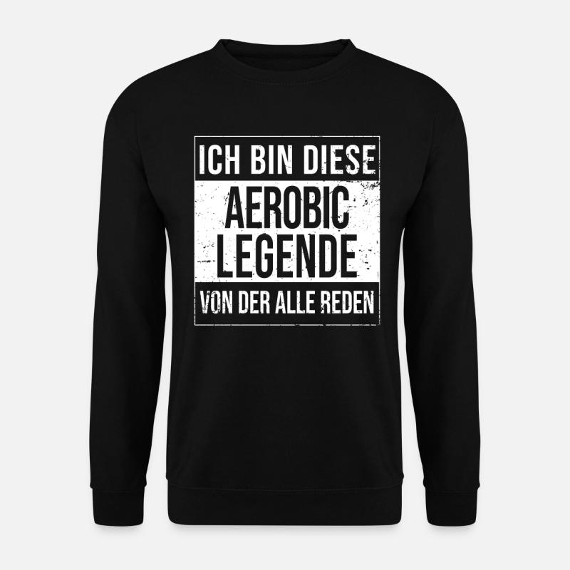 Gymnastik-Tanz Geburtstag geboren Legende Aerobic - Unisex Pullover - Schwarz
