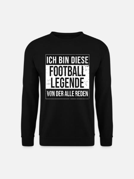 Football-Rugby Spieler Geburtstag geboren Legende - Unisex Pullover - Schwarz