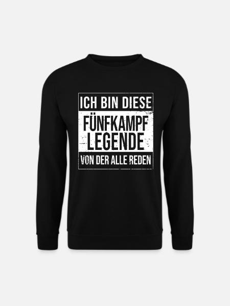Leichtathletik Sportler Geburtstag geboren Legende - Unisex Pullover - Schwarz