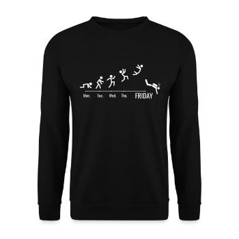 Plongée Plongée Sports nautiques Week-end Plongeurs - Sweat-shirt Unisexe - noir - Devant - Alina (178cm) & Michal (187cm)