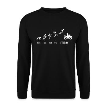 Quads bikes ATV-Quad-Bike Wochenende Quadbike - Unisex Pullover - Schwarz - Vorne - Alina (178cm) & Michal (187cm)