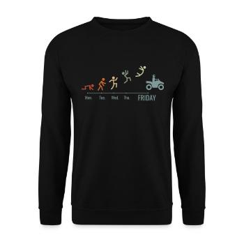 Quads bikes ATV-Quad-Bike Wochenende Quadbike - Unisex Pullover - Schwarz - Vorne - Alina (178cm) & Michal (187cm)