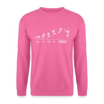 Badminton player Badminton Games game weekend - Unisex Sweatshirt - pink - Front