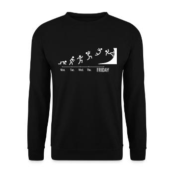 Skateboard Skater Ramp Skating Weekend - Unisex Sweatshirt - black - Front - Alina (178cm) & Michal (187cm)