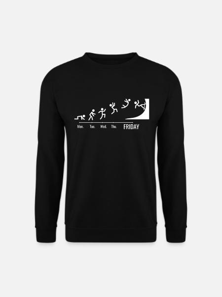 Skateboard Skater-Rampe Skaten Skating Weekend - Unisex Pullover - Schwarz