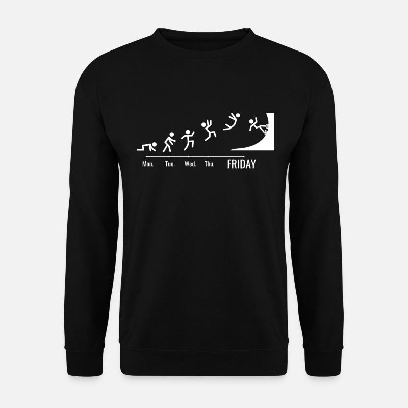 Inline-Skating Rollerskates Wochenende-Skater - Unisex Pullover - Schwarz
