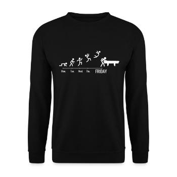 Billard Spiel Billardtisch Wochenende Snooker Pool - Unisex Pullover - Schwarz - Vorne - Alina (178cm) & Michal (187cm)