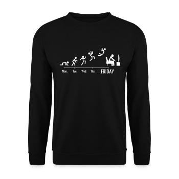 Gamer PC games gaming Konsolen zocken Wochenende - Unisex Pullover - Schwarz - Vorne - Alina (178cm) & Michal (187cm)