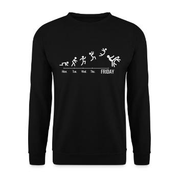 Taekwondo Aikido Ju-Jutsu Karaté Kung-Fu Sports - Sweat-shirt Unisexe - noir - Devant - Alina (178cm) & Michal (187cm)