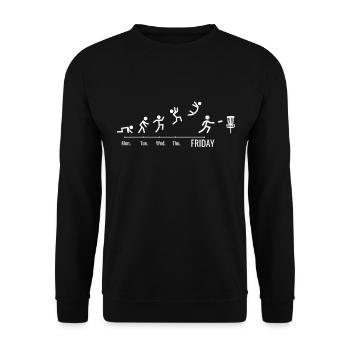 Disc Golf Player Disc Golfer Game Weekend - Sweat-shirt Unisexe - noir - Devant - Alina (178cm) & Michal (187cm)