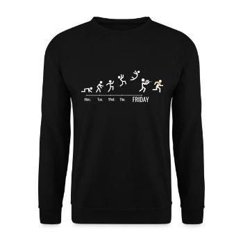 Paintball Airsoft gaming Softair Games Weekend - Sweat-shirt Unisexe - noir - Devant - Alina (178cm) & Michal (187cm)