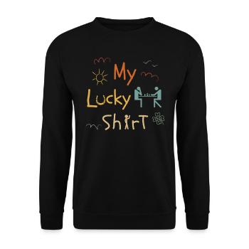 Joueur d’échecs jeu d’échecs drôle - Sweat-shirt Unisexe - noir - Devant - Alina (178cm) & Michal (187cm)