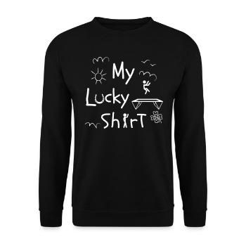 Fun Fitness Workout Trampoline Hall Sport - Sweat-shirt Unisexe - noir - Devant - Alina (178cm) & Michal (187cm)