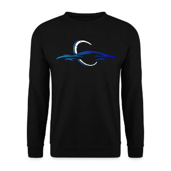 Car Sports Car Silhouette - Unisex Sweatshirt - black - Front - Alina (178cm) & Michal (187cm)