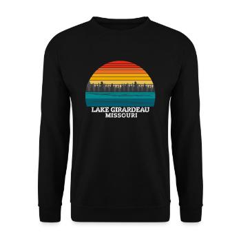 Lake Girardeau Missouri - Unisex Pullover - Schwarz - Vorne - Alina (178cm) & Michal (187cm)
